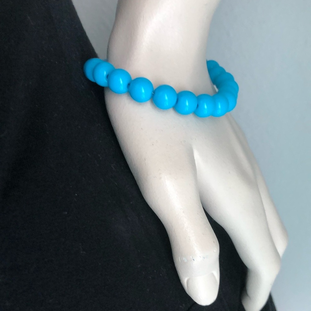 Ocean Blue Bead Bracelet